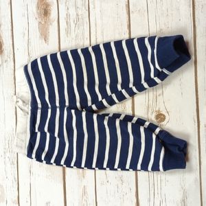 Carter's Navy/White Striped French Terry Pants 12M